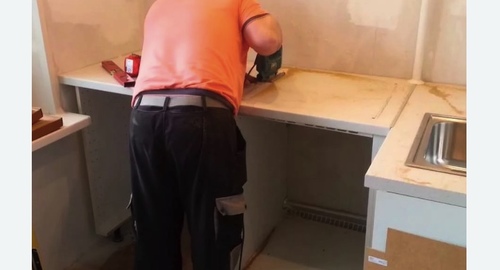 Сборка кухонного гарнитура. Высоковск